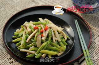 芦笋炒杏鲍菇的做法步骤：9