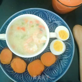 蔬菜海鲜粥的做法步骤：3