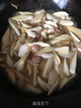 茭白炒肉的做法步骤：6