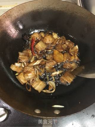 五花肉炖豆角的做法步骤：9