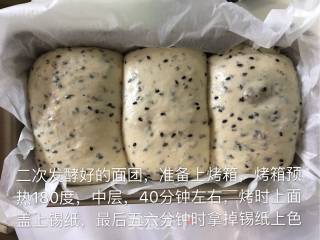 黑芝麻葡萄干吐司的做法步骤：10