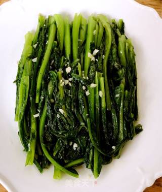豆豉鲮鱼油麦菜的做法步骤：6