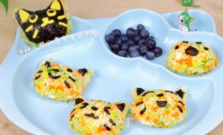 杂蔬鳕鱼猫饭团—宝宝从此爱上吃蔬菜的做法步骤：18