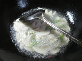 毛豆茭白煮豆腐的做法步骤：3