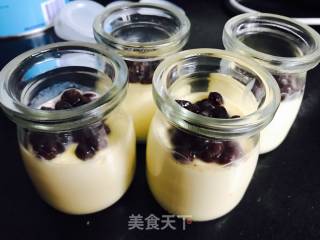 蜜豆牛奶鸡蛋布丁的做法步骤：9