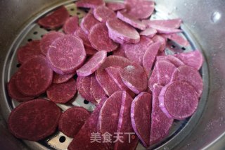 玉米片紫薯球的做法步骤：2