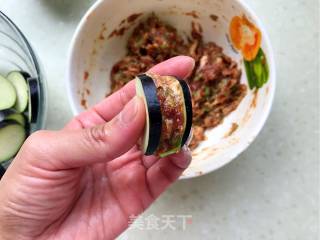 惹味蒜蓉蒸茄盒的做法步骤：6