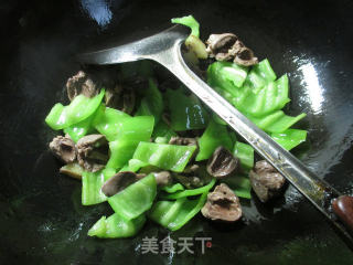 尖椒炒鸡心的做法步骤：5