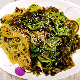 凉拌粉丝菠菜的做法步骤：6