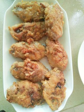 香酥鸡中翅的做法步骤：1