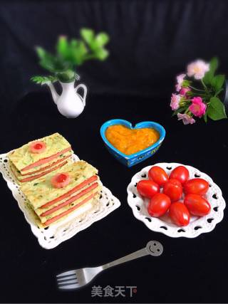 西葫芦火腿夹饼的做法步骤：12
