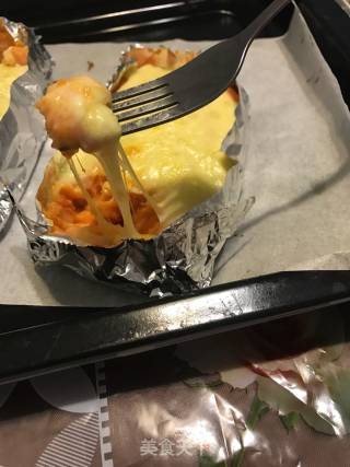 芝士焗番薯的做法步骤：2
