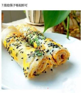 鸡蛋煎饼的做法步骤：7