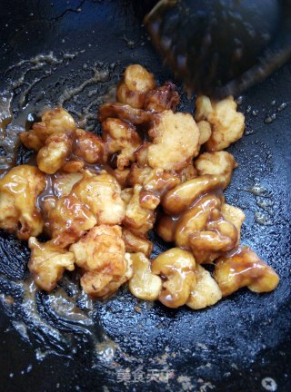 糖醋鸡肉的做法步骤：6