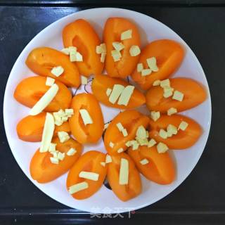 白巧克力烤杏子的做法步骤：3