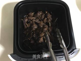 牙签牛肉/空气炸锅版的做法步骤：6