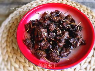 牙签牛肉/空气炸锅版的做法步骤：7
