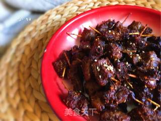 牙签牛肉/空气炸锅版的做法步骤：9