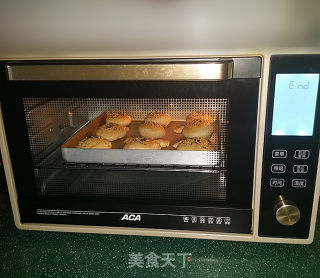 桑茸黑芝麻酥烧饼的做法步骤：17