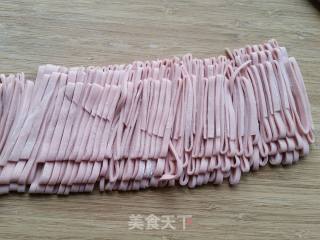 红苋菜手擀面的做法步骤：8