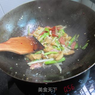 香肠油豆腐白菜丝的做法步骤：10