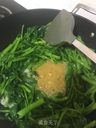 豆腐乳炒空心菜的做法步骤：6
