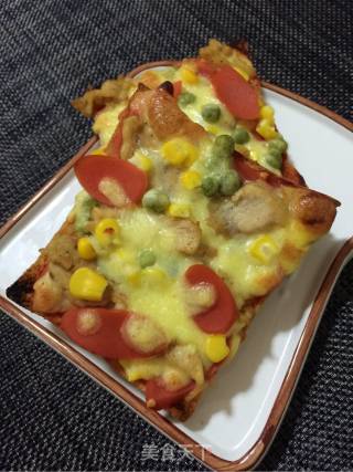 鸡胸吐司披萨的做法步骤：10