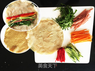 活力早餐五彩荞面卷饼的做法步骤：10