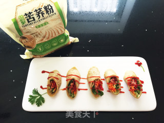 活力早餐五彩荞面卷饼的做法步骤：12