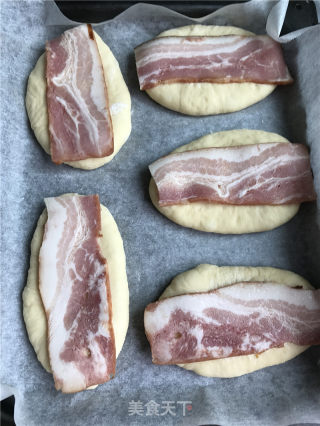 培根芝士蔬菜面包的做法步骤：5