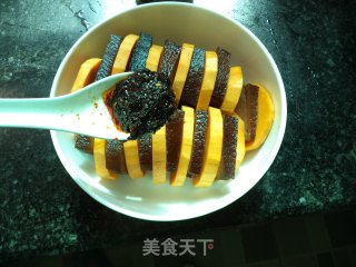 腊肉蒸南瓜的做法步骤：6