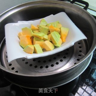 肉丝蒸南瓜的做法步骤：5