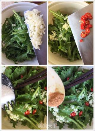 苦苣银鱼——夏季快手菜的做法步骤：4