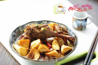 茭白烧鸭腿的做法步骤：12
