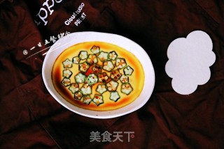 秋葵炖蛋的做法步骤：6