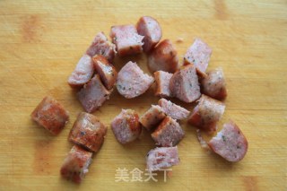 黄金吐司香肠沙拉的做法步骤：12