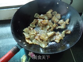 干烧酸辣腊肉的做法步骤：5