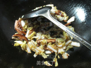 香菇炒娃娃菜的做法步骤：6