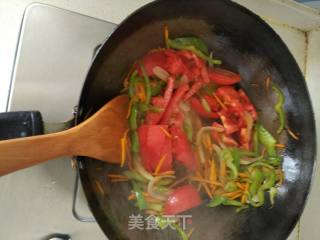 炒刀削面的做法步骤：6