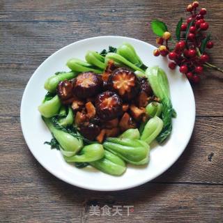 蚝油香菇青菜的做法步骤：7