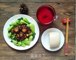 蚝油香菇青菜的做法步骤：8