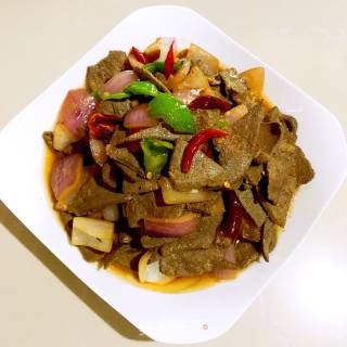 洋葱炒猪肝的做法步骤：8