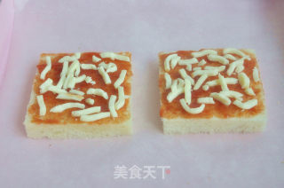 香肠吐司披萨的做法步骤：16