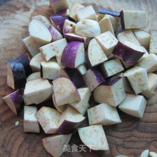 肉丝蒸茄丁的做法步骤：2