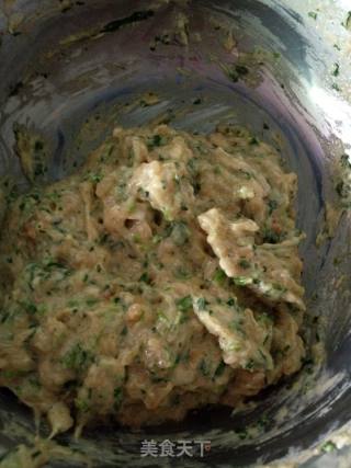 鸡肉茼蒿菠菜丸子的做法步骤：3