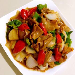 洋葱炒肚片的做法步骤：12