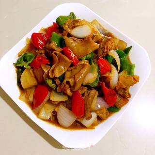 洋葱炒肚片的做法步骤：13