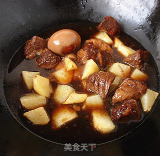 土豆烧牛肉的做法步骤：7