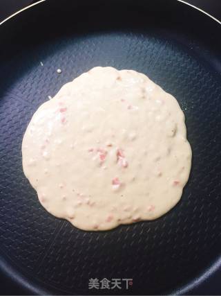 香肠鸡蛋饼的做法步骤：6