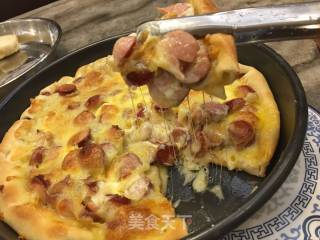 脆皮肠披萨的做法步骤：19